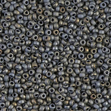 Japanese Miyuki Seed Beads, size 11/0, SKU 111030.MY11-2002, matte metallic silver gray, (1 28-30 gram tube, apprx 3080 beads)