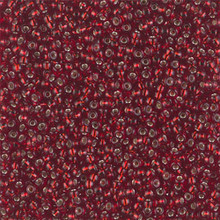 Japanese Miyuki Seed Beads, size 11/0, SKU 111030.MY11-2427, silver lined dark ruby, (1 28-30 gram tube, apprx 3080 beads)