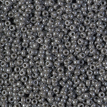 Japanese Miyuki Seed Beads, size 11/0, SKU 111030.MY11-2479, opaque smoke luster, (1 28-30 gram tube, apprx 3080 beads)