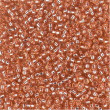 Japanese Miyuki Seed Beads, size 11/0, SKU 111030.MY11-4262, duracoat silverlined dyed rose copper, (1 28-30 gram tube, apprx 3080 beads)
