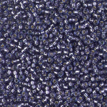 Japanese Miyuki Seed Beads, size 11/0, SKU 111030.MY11-4276, duracoat silverlined dyed prussian blue, (1 28-30 gram tube, apprx 3080 beads)