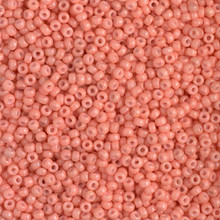 Japanese Miyuki Seed Beads, size 11/0, SKU 111030.MY11-4462, duracoat opaque dark salmon, (1 28-30 gram tube, apprx 3080 beads)