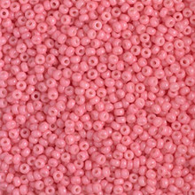 Japanese Miyuki Seed Beads, size 11/0, SKU 111030.MY11-4465, duracoat opaque guava, (1 28-30 gram tube, apprx 3080 beads)