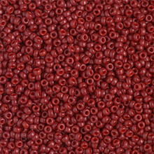 Japanese Miyuki Seed Beads, size 11/0, SKU 111030.MY11-4469, duracoat opaque jujube, (1 28-30 gram tube, apprx 3080 beads)