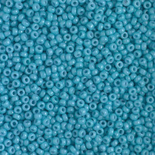 Japanese Miyuki Seed Beads, size 11/0, SKU 111030.MY11-4478, duracoat opaque nile blue, (1 28-30 gram tube, apprx 3080 beads)