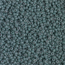 Japanese Miyuki Seed Beads, size 11/0, SKU 111030.MY11-4481, duracoat opaque eucalyptus, (1 28-30 gram tube, apprx 3080 beads)