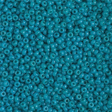 Japanese Miyuki Seed Beads, size 11/0, SKU 111030.MY11-4483, duracoat opaque azure, (1 28-30 gram tube, apprx 3080 beads)