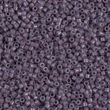 Delica Beads (Miyuki), size 11/0 (same as 12/0), SKU 195006.DB11-0662, dyed opaque dark mauve, (10gram tube, apprx 1900 beads)
