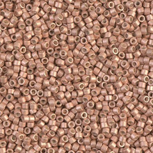 Delica Beads (Miyuki), size 11/0 (same as 12/0), SKU 195006.DB11-1155, galvanized semi-frosted muscat, (10gram tube, apprx 1900 beads)