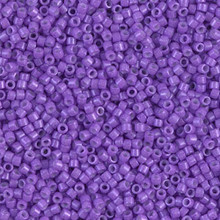Delica Beads (Miyuki), size 11/0 (same as 12/0), SKU 195006.DB11-1379, dyed opaque red-violet, (10gram tube, apprx 1900 beads)