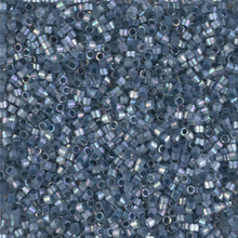 Delica Beads (Miyuki), size 11/0 (same as 12/0), SKU 195006.DB11-1882, silk inside dyed bayberry AB, (10gram tube, apprx 1900 beads)