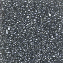 Delica Beads (Miyuki), size 11/0 (same as 12/0), SKU 195006.DB11-1897, transparent gray luster, (10gram tube, apprx 1900 beads)