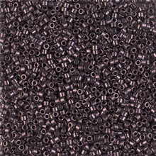 Delica Beads (Miyuki), size 11/0 (same as 12/0), SKU 195006.DB11-1991, metallic french plum, (10gram tube, apprx 1900 beads)