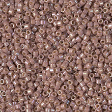 Delica Beads (Miyuki), size 11/0 (same as 12/0), SKU 195006.DB11-2271, opaque glazed beige, (10gram tube, apprx 1900 beads)