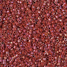 Delica Beads (Miyuki), size 11/0 (same as 12/0), SKU 195006.DB11-2275, opaque glazed jujube, (10gram tube, apprx 1900 beads)