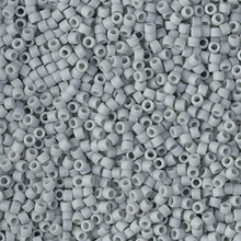 Delica Beads (Miyuki), size 11/0 (same as 12/0), SKU 195006.DB11-2281, matte opaque glazed shark fin, (10gram tube, apprx 1900 beads)
