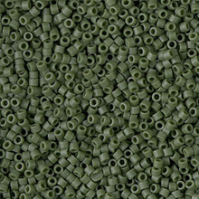 Delica Beads (Miyuki), size 11/0 (same as 12/0), SKU 195006.DB11-2291, matte opaque glazed avocado, (10gram tube, apprx 1900 beads)