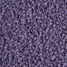 Delica Beads (Miyuki), size 11/0 (same as 12/0), SKU 195006.DB11-2293, matte opaque glazed lupine, (10gram tube, apprx 1900 beads)