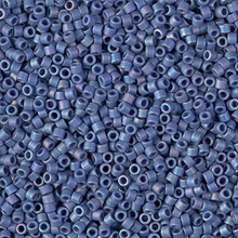 Delica Beads (Miyuki), size 11/0 (same as 12/0), SKU 195006.DB11-2317, matte opaque glazed bayberry AB, (10gram tube, apprx 1900 beads)