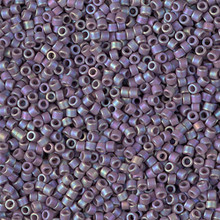 Delica Beads (Miyuki), size 11/0 (same as 12/0), SKU 195006.DB11-2322, matte opaque glazed sea lavender AB, (10gram tube, apprx 1900 beads)