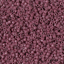 Delica Beads (Miyuki), size 11/0 (same as 12/0), SKU 195006.DB11-2355, duracoat opaque dyed plum berry, (10gram tube, apprx 1900 beads)