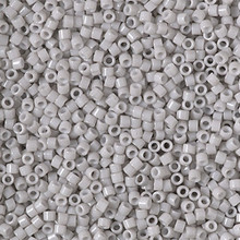 Delica Beads (Miyuki), size 11/0 (same as 12/0), SKU 195006.DB11-2366, duracoat opaque dyed mist gray, (10gram tube, apprx 1900 beads)