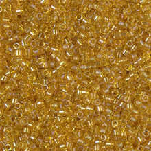 Delica Beads (Miyuki), size 11/0 (same as 12/0), SKU 195006.DB11-2372, inside dyed marigold, (10gram tube, apprx 1900 beads)