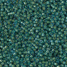 Delica Beads (Miyuki), size 11/0 (same as 12/0), SKU 195006.DB11-2381, inside dyed spruce, (10gram tube, apprx 1900 beads)