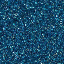 Delica Beads (Miyuki), size 11/0 (same as 12/0), SKU 195006.DB11-2385, inside dyed pacific, (10gram tube, apprx 1900 beads)