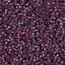 Delica Beads (Miyuki), size 11/0 (same as 12/0), SKU 195006.DB11-2390, inside dyed brandy, (10gram tube, apprx 1900 beads)