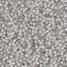 Delica Beads (Miyuki), size 11/0 (same as 12/0), SKU 195006.DB11-2391, inside dyed moonstone, (10gram tube, apprx 1900 beads)