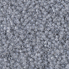 Delica Beads (Miyuki), size 11/0 (same as 12/0), SKU 195006.DB11-2392, inside dyed pewter, (10gram tube, apprx 1900 beads)