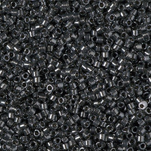 Delica Beads (Miyuki), size 11/0 (same as 12/0), SKU 195006.DB11-2394, inside dyed steel, (10gram tube, apprx 1900 beads)