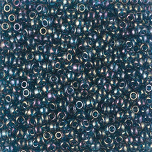 Japanese Miyuki Seed Beads, size 8/0, SKU 189008.MY8-0305, montana blue gold luster, (1 26-28 gram tube, apprx 1120 beads)