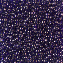 Japanese Miyuki Seed Beads, size 8/0, SKU 189008.MY8-0308, cobalt gold luster, (1 26-28 gram tube, apprx 1120 beads)