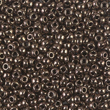 Japanese Miyuki Seed Beads, size 8/0, SKU 189008.MY8-0461, metallic chocolate, (1 26-28 gram tube, apprx 1120 beads)