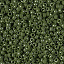 Japanese Miyuki Seed Beads, size 8/0, SKU 189008.MY8-0501, opaque avocado, (1 26-28 gram tube, apprx 1120 beads)