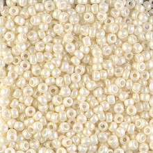 Japanese Miyuki Seed Beads, size 8/0, SKU 189008.MY8-0594, cream ceylon, (1 26-28 gram tube, apprx 1120 beads)