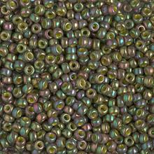 Japanese Miyuki Seed Beads, size 8/0, SKU 189008.MY8-1897, opaque golden olive luster, (1 26-28 gram tube, apprx 1120 beads)