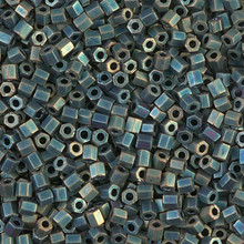 Japanese Miyuki Seed Beads, size 8/0, SKU 189008.MY8-2008cut, matte metallic patina iris cut, (1 26-28 gram tube, apprx 1120 beads)