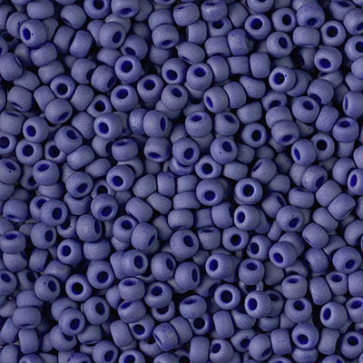 Japanese Miyuki Seed Beads, size 8/0, SKU 189008.MY8-2075, matte opaque  cobalt luster, (1 26-28 gram tube, apprx 1120 beads) - Land of Odds-Be  Dazzled Beads
