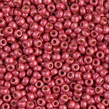 Japanese Miyuki Seed Beads, size 8/0, SKU 189008.MY8-4211F, duracoat galvanized matte light cranberry, (1 26-28 gram tube, apprx 1120 beads)