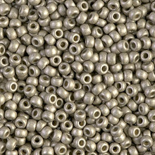 Japanese Miyuki Seed Beads, size 8/0, SKU 189008.MY8-4221F, duracoat galvanized matte light pewter, (1 26-28 gram tube, apprx 1120 beads)