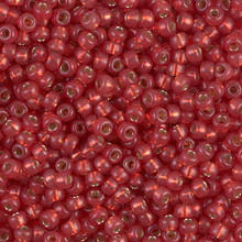 Japanese Miyuki Seed Beads, size 8/0, SKU 189008.MY8-4234, duracoat silverlined dyed watermelon, (1 26-28 gram tube, apprx 1120 beads)