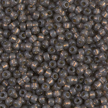 Japanese Miyuki Seed Beads, size 8/0, SKU 189008.MY8-4250, duracoat silverlined dyed taupe, (1 26-28 gram tube, apprx 1120 beads)