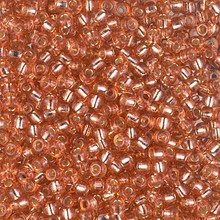 Japanese Miyuki Seed Beads, size 8/0, SKU 189008.MY8-4262, duracoat silverlined dyed rose copper, (1 26-28 gram tube, apprx 1120 beads)