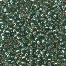 Japanese Miyuki Seed Beads, size 8/0, SKU 189008.MY8-4274, duracoat silverlined dyed dark sea foam, (1 26-28 gram tube, apprx 1120 beads)