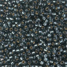 Japanese Miyuki Seed Beads, size 8/0, SKU 189008.MY8-4275, duracoat silverlined light blue steel, (1 26-28 gram tube, apprx 1120 beads)