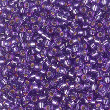 Japanese Miyuki Seed Beads, size 8/0, SKU 189008.MY8-4278, duracoat silverlined dyed dark orchid, (1 26-28 gram tube, apprx 1120 beads)