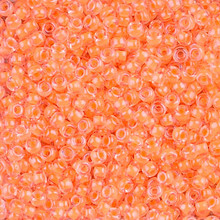 Japanese Miyuki Seed Beads, size 8/0, SKU 189008.MY8-4298, luminous creamsicle, (1 26-28 gram tube, apprx 1120 beads)